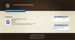 Desktop Screenshot of hahnemanniana.es