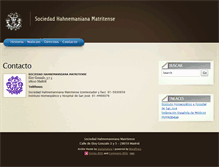 Tablet Screenshot of hahnemanniana.es